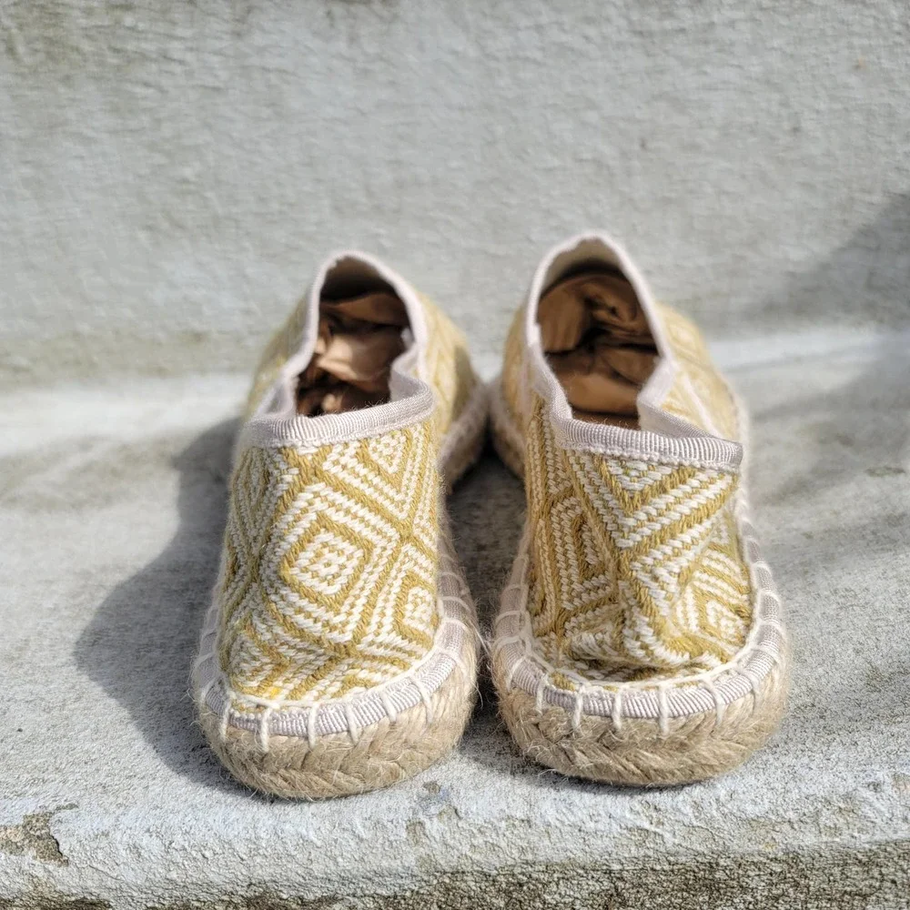 J. Crew embroidered espadrilles size 9 Cute Flats